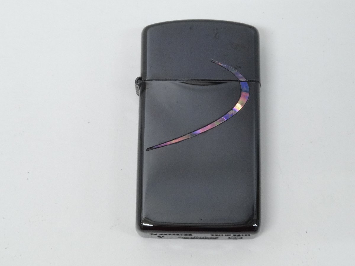 ユ■/Zこ0160　Armor スリム Zippo シェル ブラックチタン アーマー スリムジッポ メビウス MEVIUS //着火未確認 ジャンク 保証無