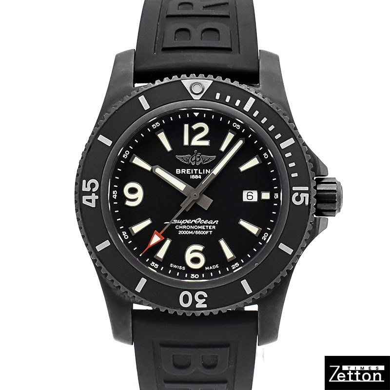 【国際保証書有り】ブライトリング BREITLING スーパーオーシャン オートマチック 46 ブラックスチール M17368B71B1S1 メンズ USED 中古