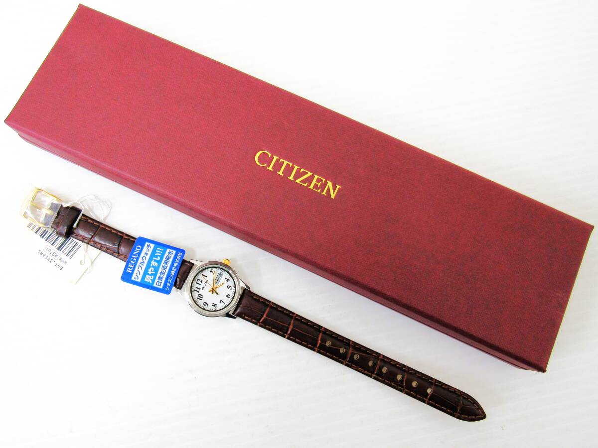 【動作品】 CITIZEN REGUNO シチズン レグノ 腕時計 G001-S097649 レディース クォーツ コレクション ② 革ベルト HG260207　