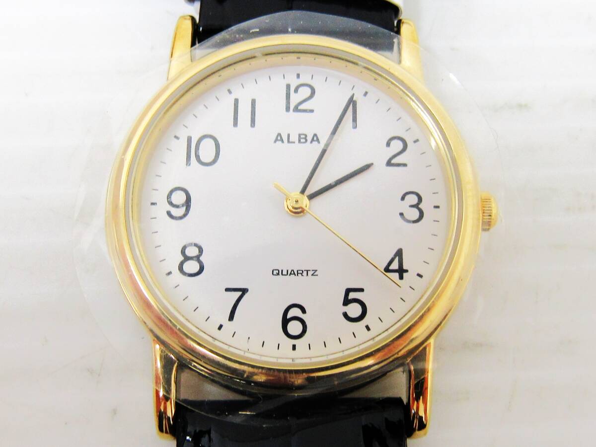 【稼働品】 SEIKO ALBA セイコー アルバ VJ21-KK20 クォーツ メンズ 腕時計 ３針 コレクション HG260207