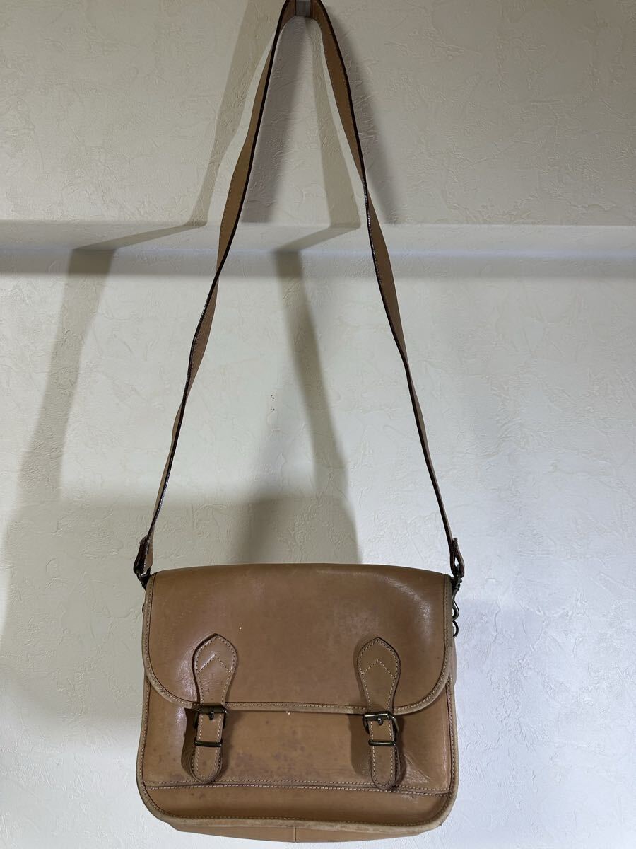 NORMA KAMALI ノーマカマリ レザーショルダーバッグ ブラウン ブランド鞄