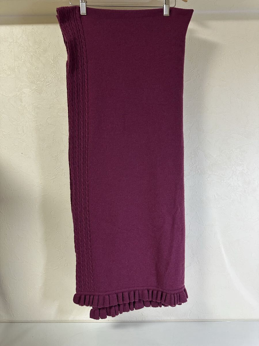 SHAYESTE HRAZENI: シェイステ・ハゼニ マフラー カシミヤ100% ダークパープル レディース
