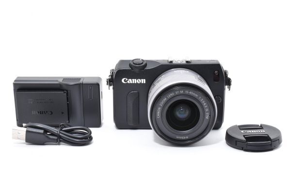 Canon EOS M ブラック + EF-M 15-45mm IS STM セット【良品】#2745617
