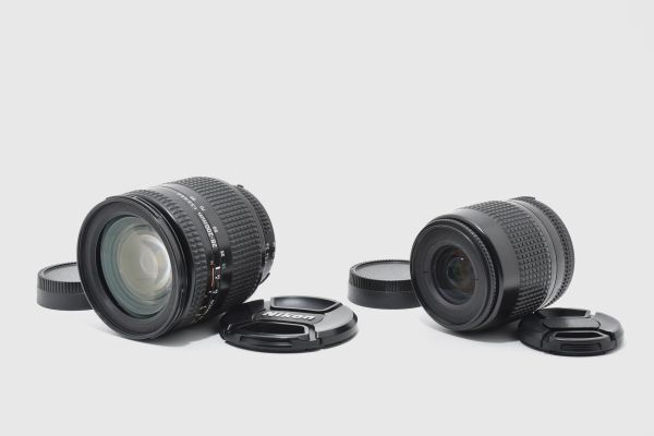 NIKON AF NIKKOR 35-80mm F4-5.6 D + 28-200mm F3.5-5.6 D /前後キャップ付き [現状品] #2752291A