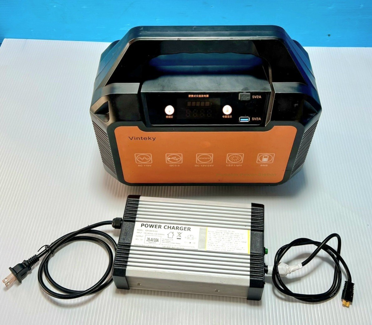 B243 ★Vinteky Portable Power Station ポータブル電源 T10B 部品取り ジャンク品