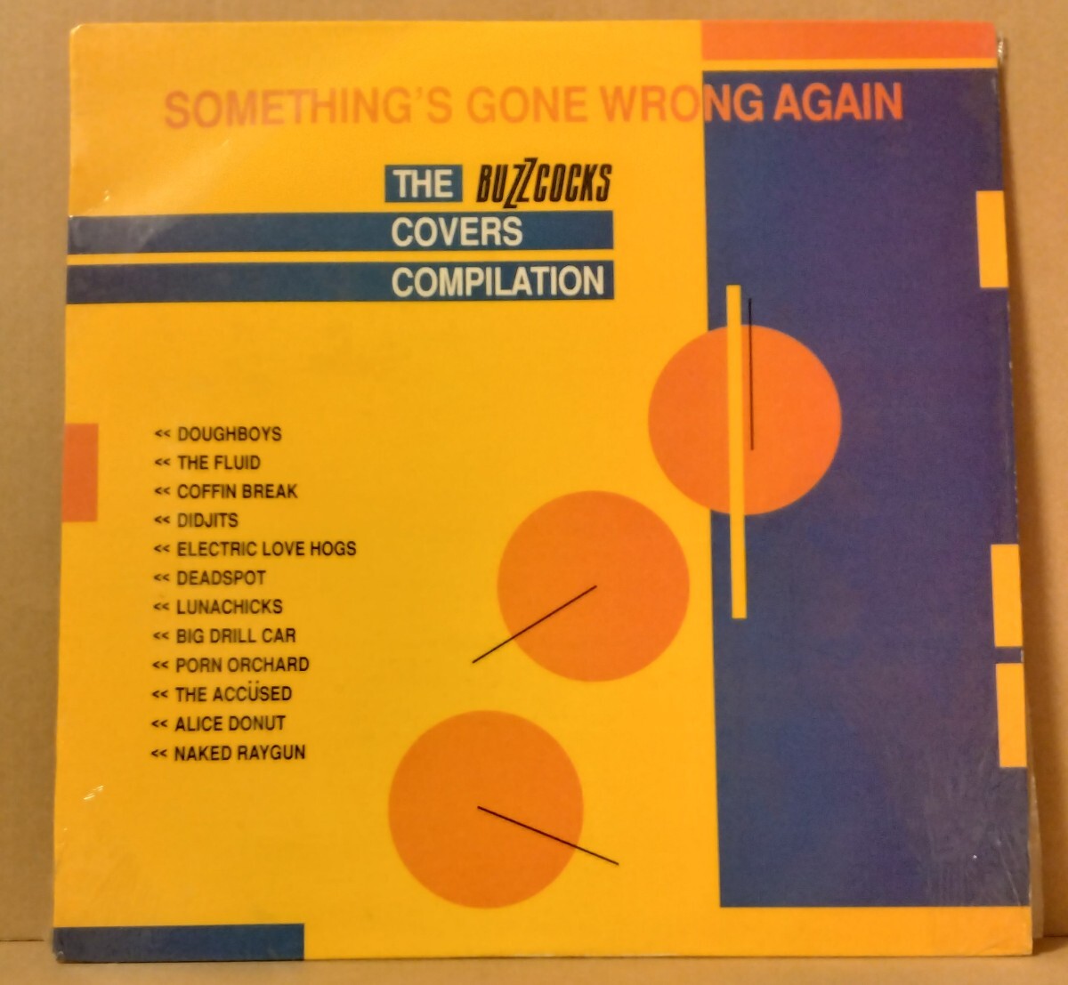 【90s オルタナ V.A LP】The Buzzcocks Covers C/Z Records CZ042 バズコックストリビュート Lunachicks Big Drill Car Alice Donut
