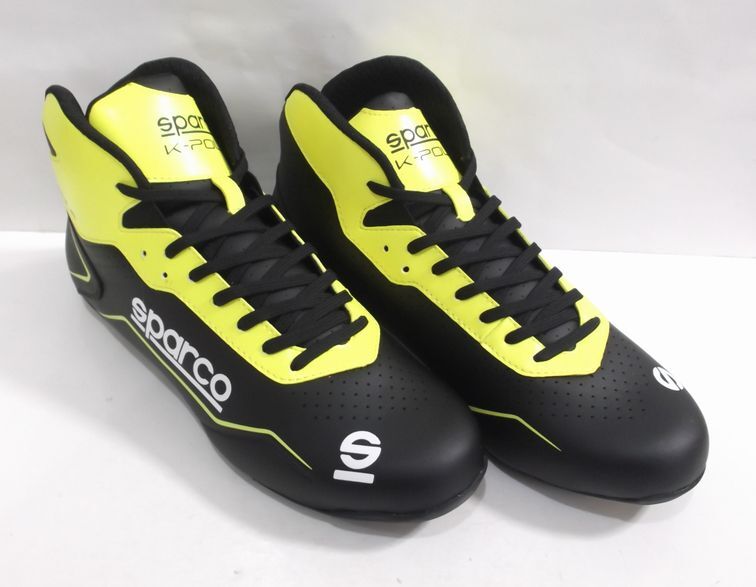 スパルコ sparco カートシューズ K-POLE ブラックxイエロー サイズ40（25.1cm-25.7cm） 未使用