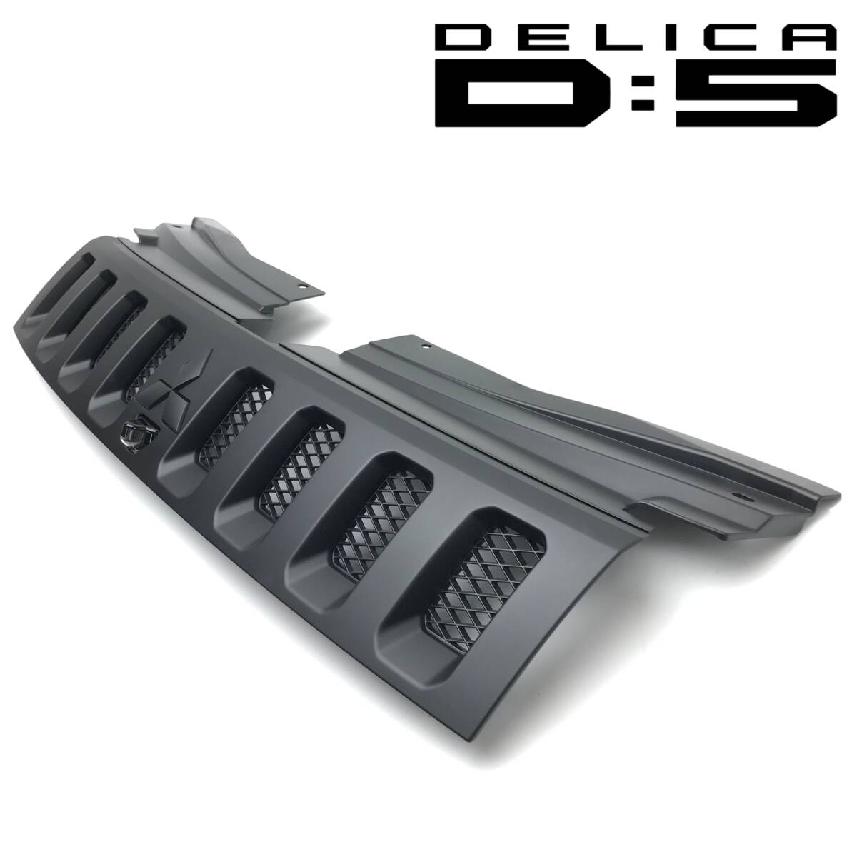 ◆希少 美品 デリカD5 CV5W CV１W CV2W CV4W グリル 純正 マッドブラック フロントグリル カメラ付き 塗装後未使用 即納 割れなし◆