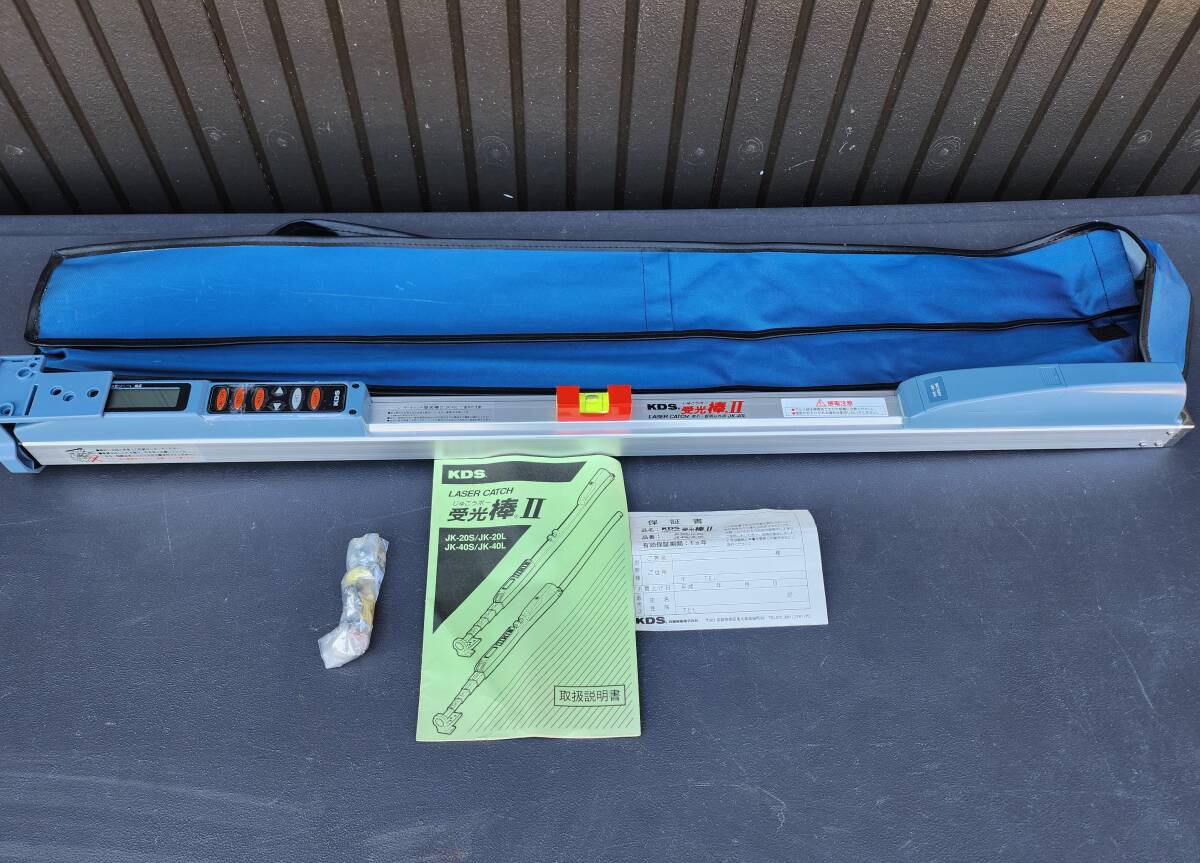 ムラテックKDS レーザーキャッチ受光棒II JK-40L　回転レーザーレベル受光器用補助具　LS-80L　LR200　LS-7　オートレベル