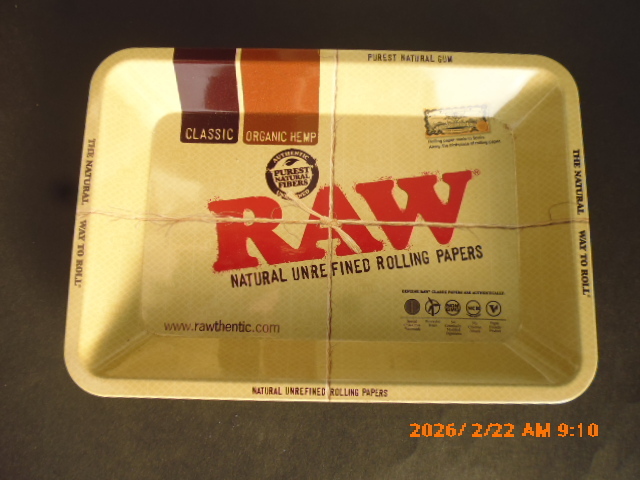 RAW　タバコ用巻紙　ミニ金属トレイ