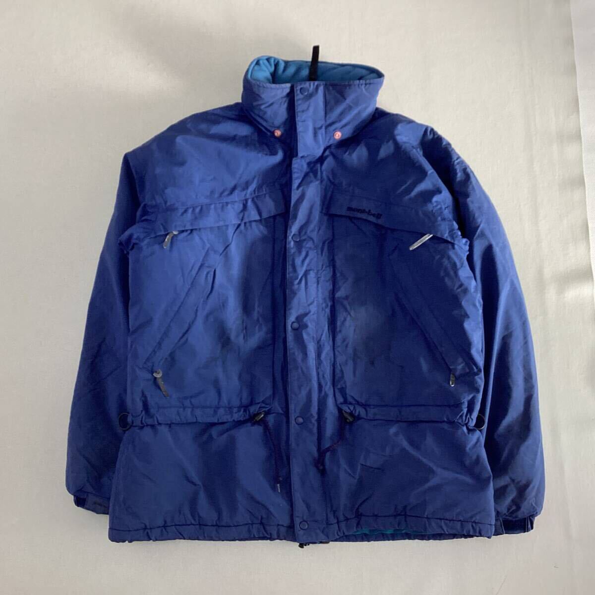アウトドア90’s mont-bell モンベル マウンテンジャケット 中綿ジャケット オールドモンベル サイズXL メンズ フルジップ 