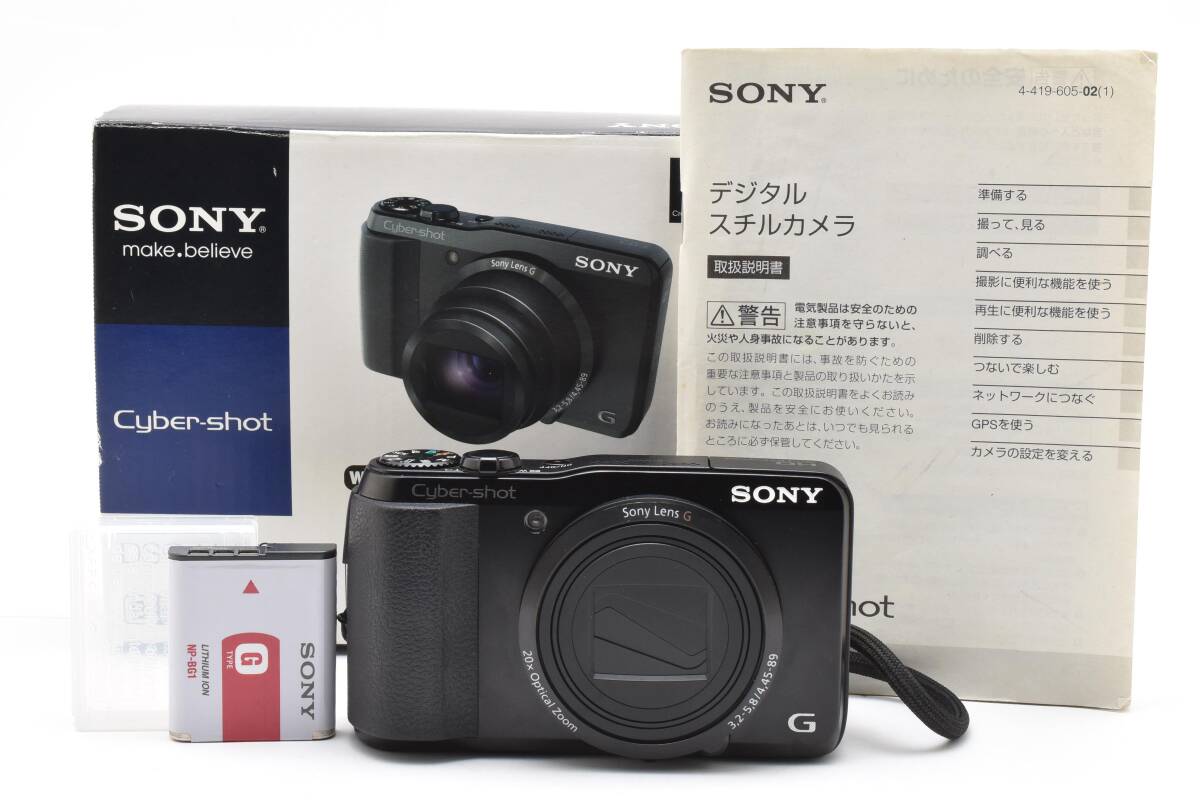 ソニー　SONY Cyber-Shot DSC-HX30V ブラック 《動作確認済・バッテリー付》 コンパクト デジタル カメラ A0882-08F