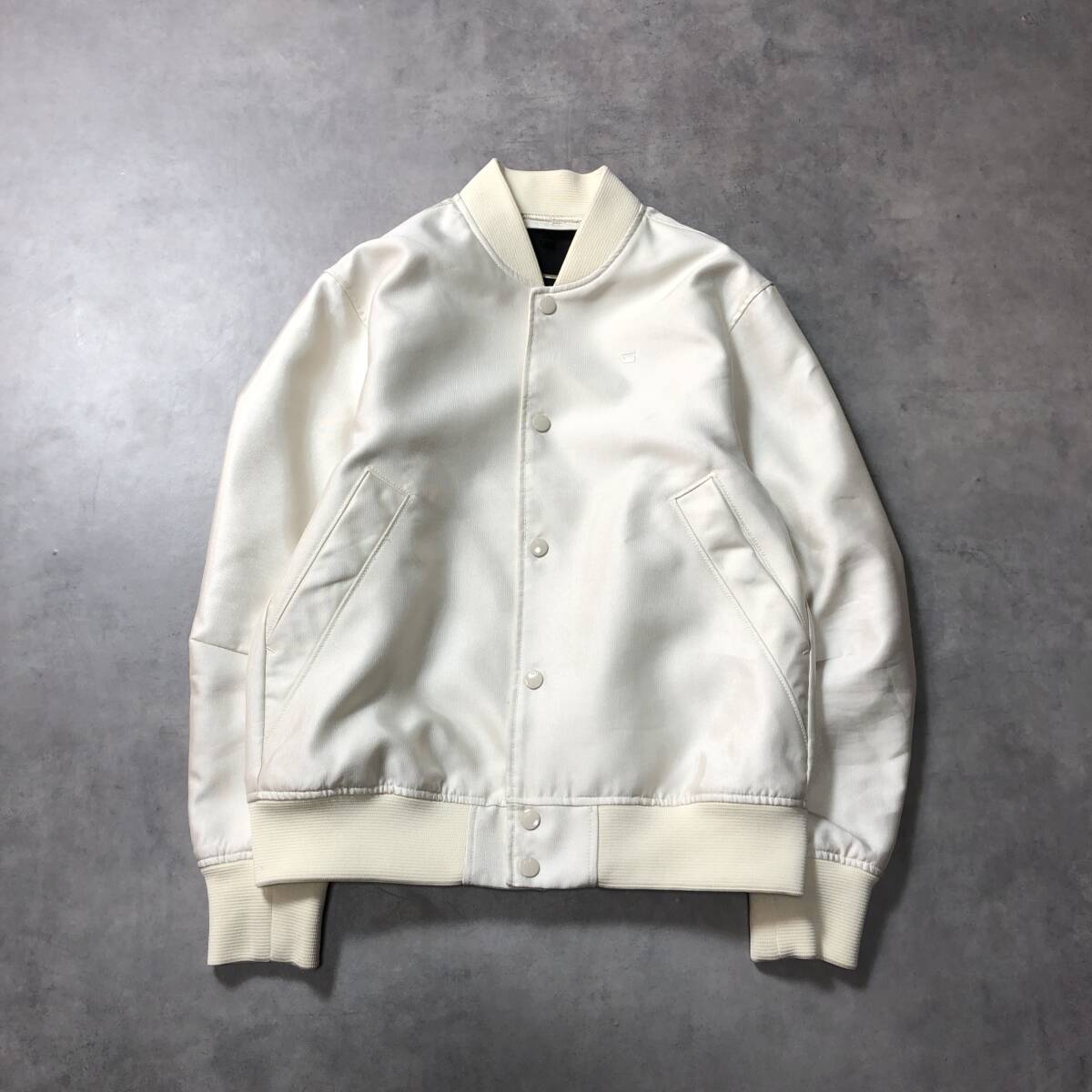 WQ1080●G-STAR RAW：Deline Boyfriend Bomber ●S● アイボリー系 定価￥24200- ボンバージャケット ブルゾン ジャンパー 
