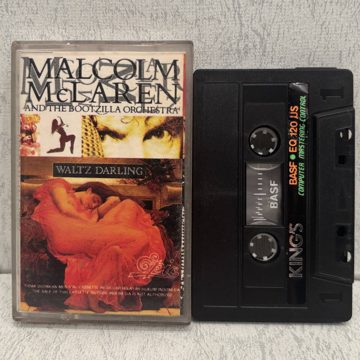 ◇インドネシア盤!カセットテープ◇Malcolm McLaren And The Bootzilla Orchestra/Waltz Darling E-07501889/マルコム・マクラーレン
