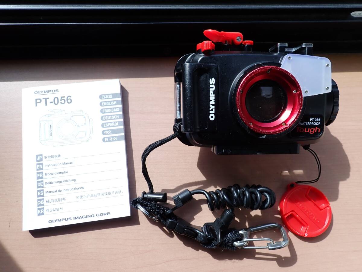 OLYMPUS 防水プロテクター PT-056 説明書 ダイビング ハウジング ジャンク