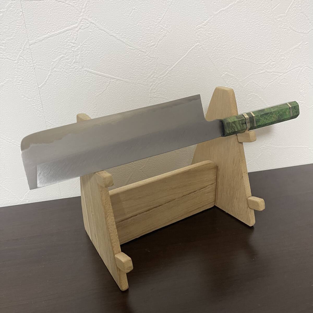 新品 未使用 堺 関東型 薄刃包丁 霞焼 八角柄 刃渡り18.5cm 特製正鋼 Sakai 野菜 菜切り 本職 板前 割烹 片刃 和包丁 和食 日本料理 日本製