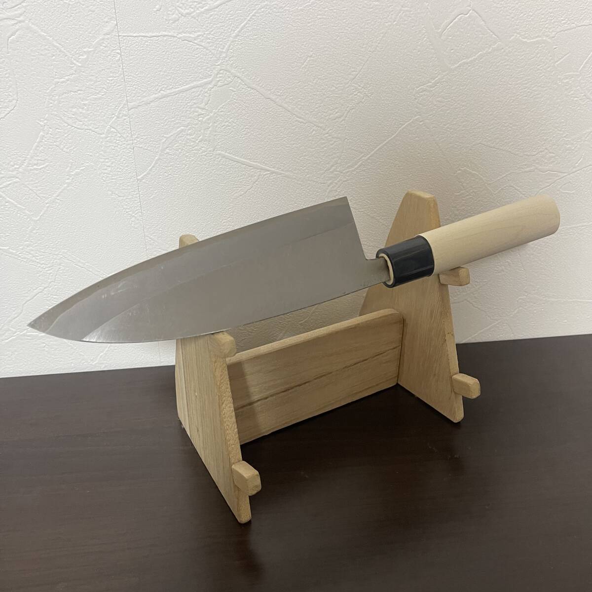 新品 未使用 堺打刃物 極上 大出刃包丁 霞焼 刃渡り18cm 特製正鋼 高級料理庖丁 寿司 刺身 Sakai 和包丁 片刃 本職 板前 魚河岸 魚屋 市場