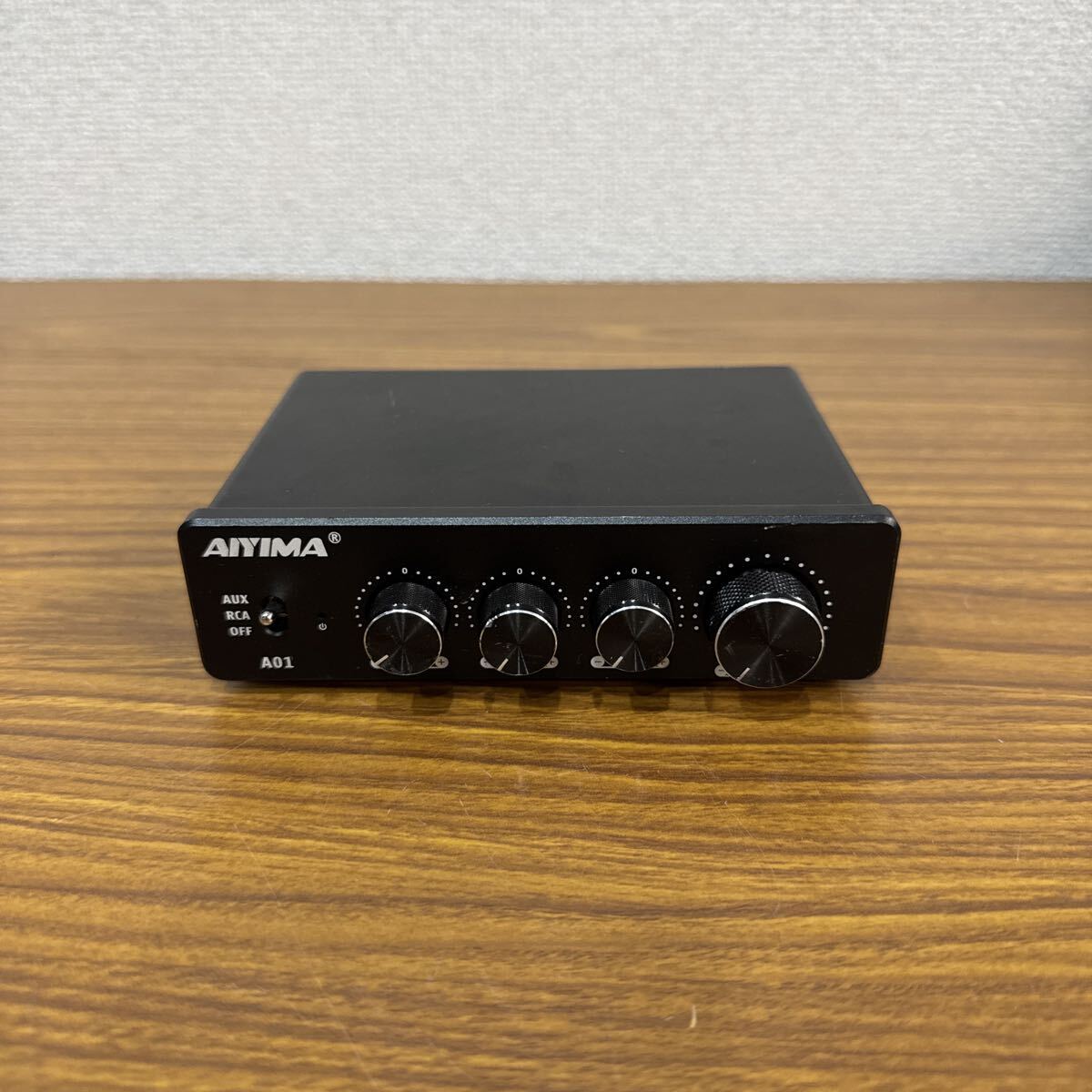 管260226 k ◆ 動作未確認 AIYIMA A01 2.0/2.1 チャンネルアンプ 100W*2 パワーアンプ RCA&AUX TPA3116D2*2+NER 本体のみ　☆★ 