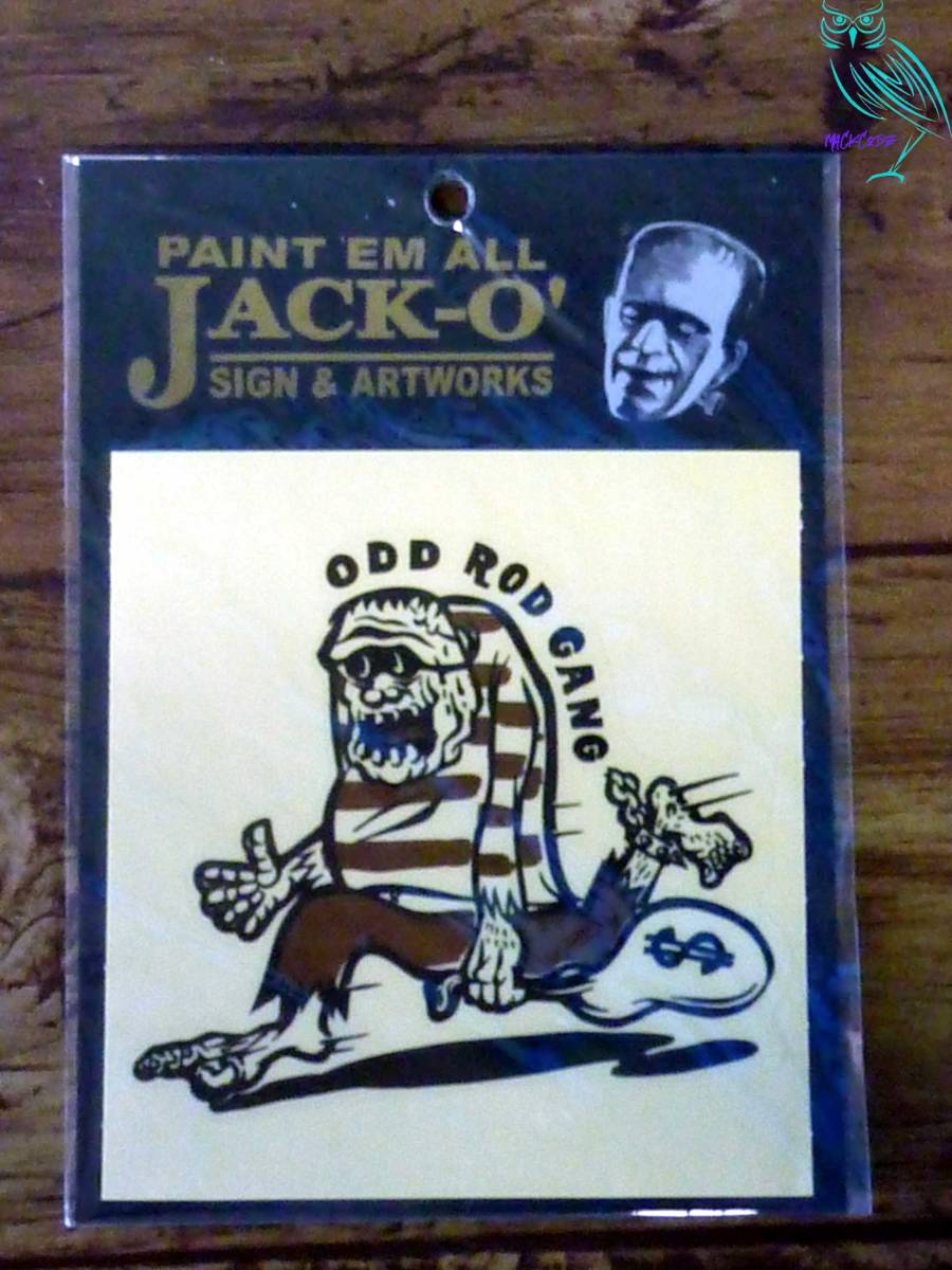 【y5085】⑪送料190円～◆JACK-O'/フランケン囚人/ステッカー◆検ビンテージWEIRDOhotrodハーレーLOWBROW ARTナックルパンクルムーンアイズ