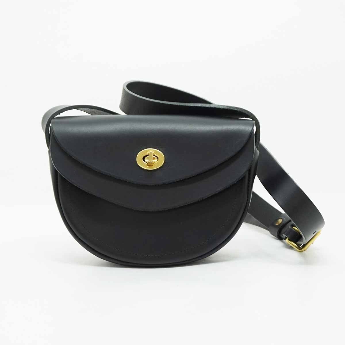 ◇美品【MIMI BERRY ミミベリー】LUNDY レザー ショルダーバッグ ブラック