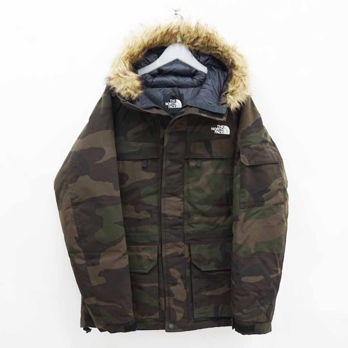 ◇【THE NORTH FACE ザ・ノース・フェイス】ノベルティマクマードパーカ カモフラ ND91410 ダウンジャケット XL