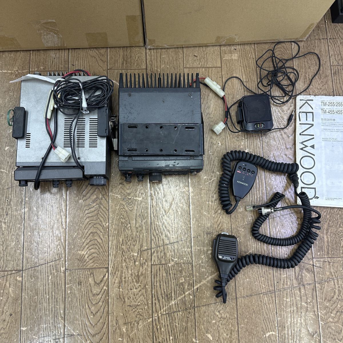 ◎動作未確認セット　tm-455 tr-851 KENWOOD アマチュア無線機　マイクなど　説明書 同梱不可