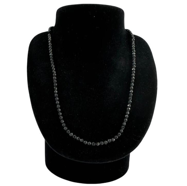 ■【中古品・未使用・箱無し】コラントッテ(Colantotte) ネックレス ルーチェαマット ブラック L（47cm）S2511285