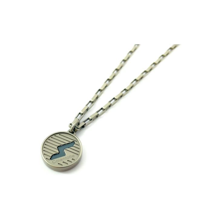 ■【中古・美品】　コラントッテ SPORTS PRO マグチタンネックレス RT150-RD 51cm ナチュラルチタン ブラック K58142