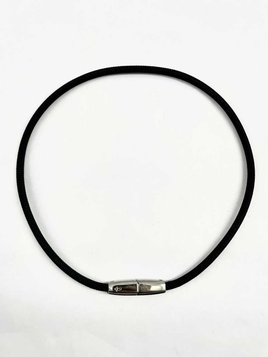 ■【中古品・箱無し・本体のみ】ファイテン phiten RAKUWA ネックX100 チョーカー スクエア 40cm H2602051