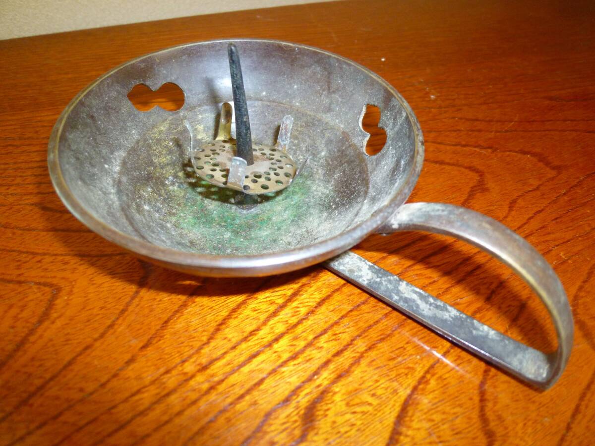 【即決・古銅】瓢箪透かし手燭台 灯火器 灯明 燈篭 燈籠 仏教美術 江戸末期 レア品 珍品 昭和 レトロ アンティーク ビンテージ インテリア
