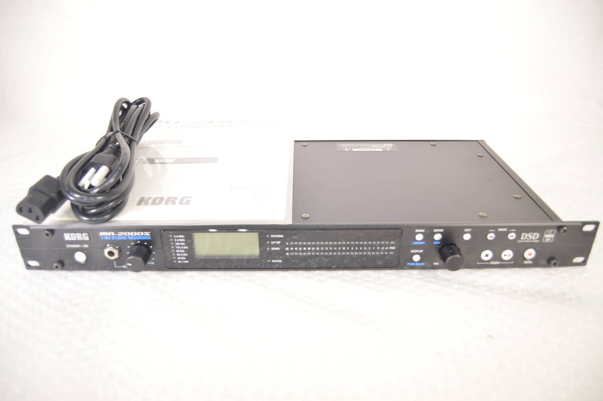 KORG コルグ MR-2000S-BK-SSD デジタルオーディオレコーダー BK PCM/DSDレコーダー 取説付 A2245