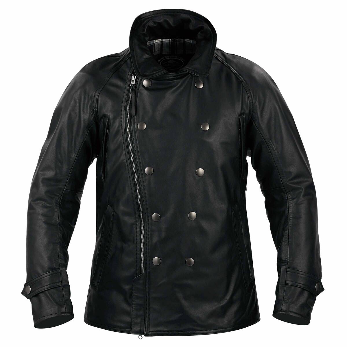 KUSHITANI クシタニ K-0685 FRENCH MILITARY JACKET フレンチ ミリタリー レザー ジャケット ライダース ソフトパッド入 LLサイズ ブラック