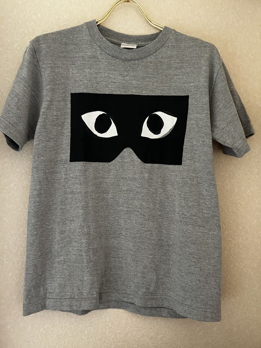 にわかせんぺい ギャルソン トップス パロディーT Tシャツ グレー Sサイズ 半袖Tシャツ 半袖 値下げ