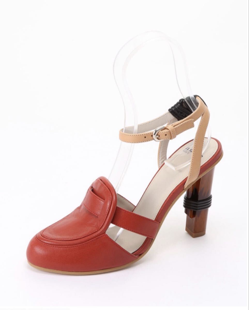 ジルサンダー JIL SANDER NAVY 靴 パンプス サンダル 36 新品未使用 赤 茶 値下げ
