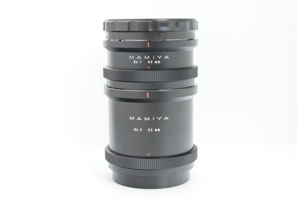 【美品】Mamiya RB67 Auto Extension Tube Ring No.1 45mm No.2 82mm Set マミヤ エクステンションチューブ EF-TN-JP1954