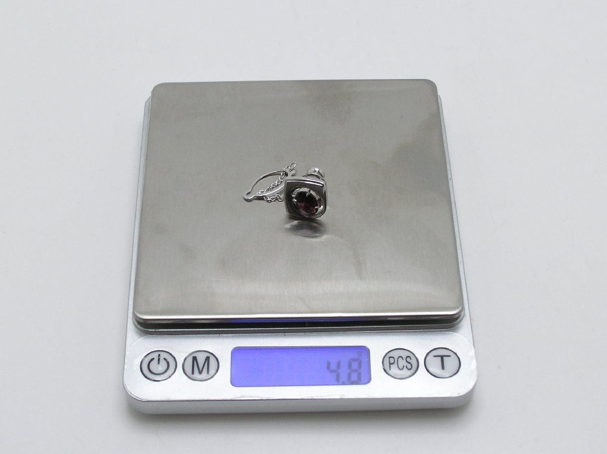 1円スタート★ハローカメラ★ 9990 silver 900 シルバー900 タイピン 1個 現状品 即決あり