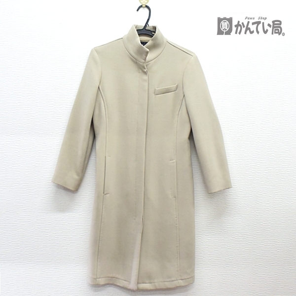 ARMANI JEANS アルマーニ ジーンズ レディース ウール コート 美ライン COMFORT FIT ロングコート ジャケット サイズ 38 シンプル