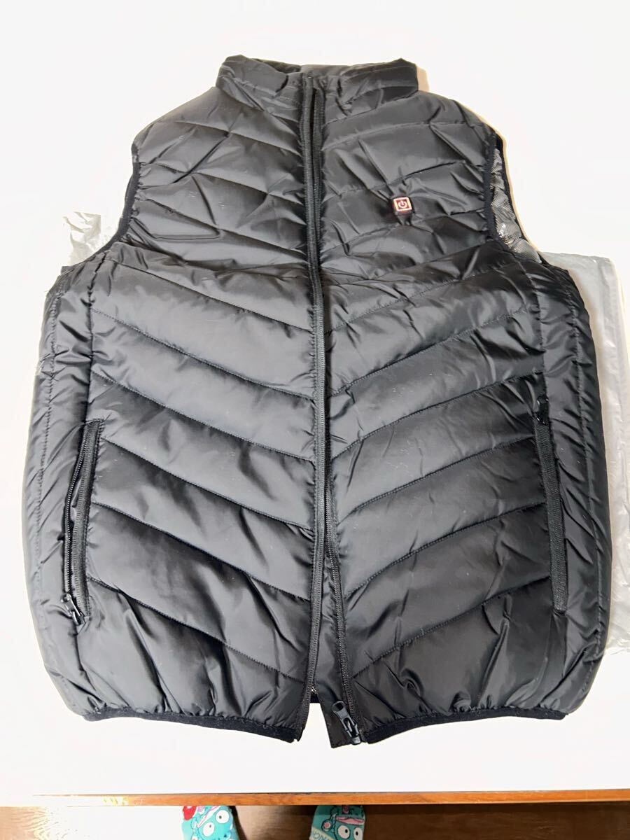 管M094 動作確認済み 電熱ベスト XL 黒 ヒーターベスト 防寒 ブラック