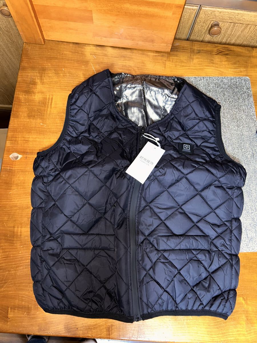 管M109 動作確認済み 電熱ベスト XXL 黒 ヒーターベスト 防寒 ブラック