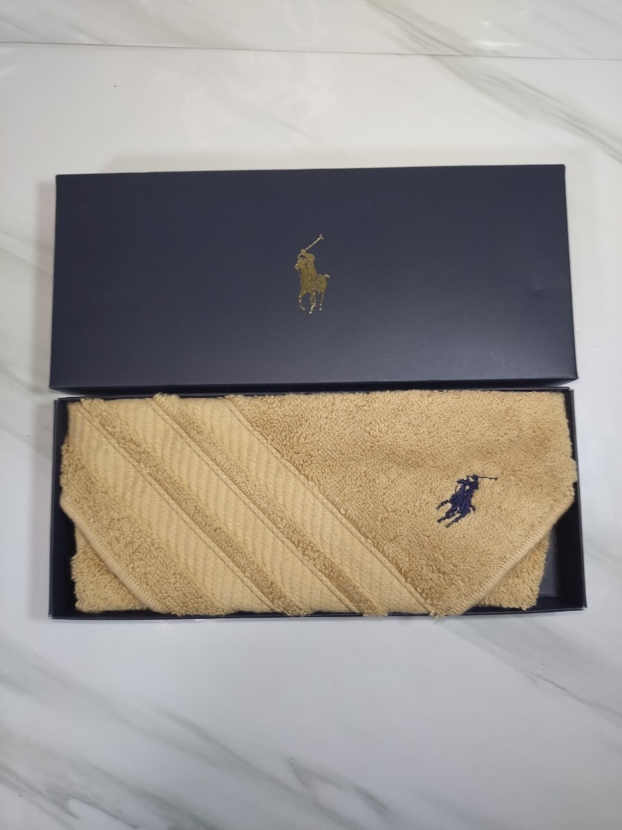 管W434 未使用 POLO RALPH LAUREN ポロ ラルフローレン タオルハンカチ ポニー刺繍 