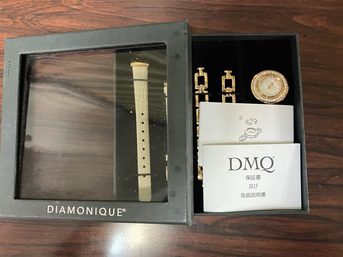 DMQ DIAMONIQUE ダイアモニーク 腕時計アクセサリーセット ゴールド系 美品 まとめ売り