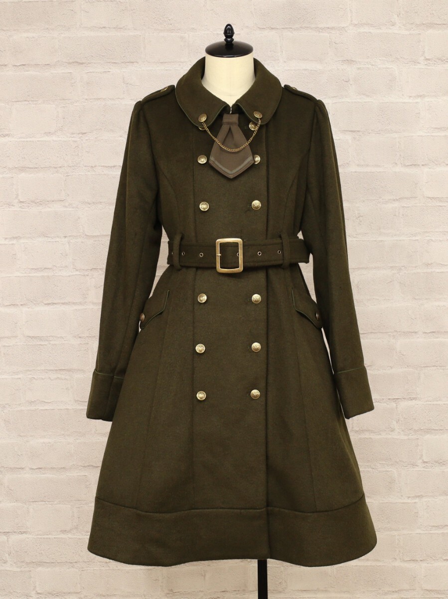 新品タグ付き Amaval アマベル Mysterious Guardian ロングコート カーキ 軍服
