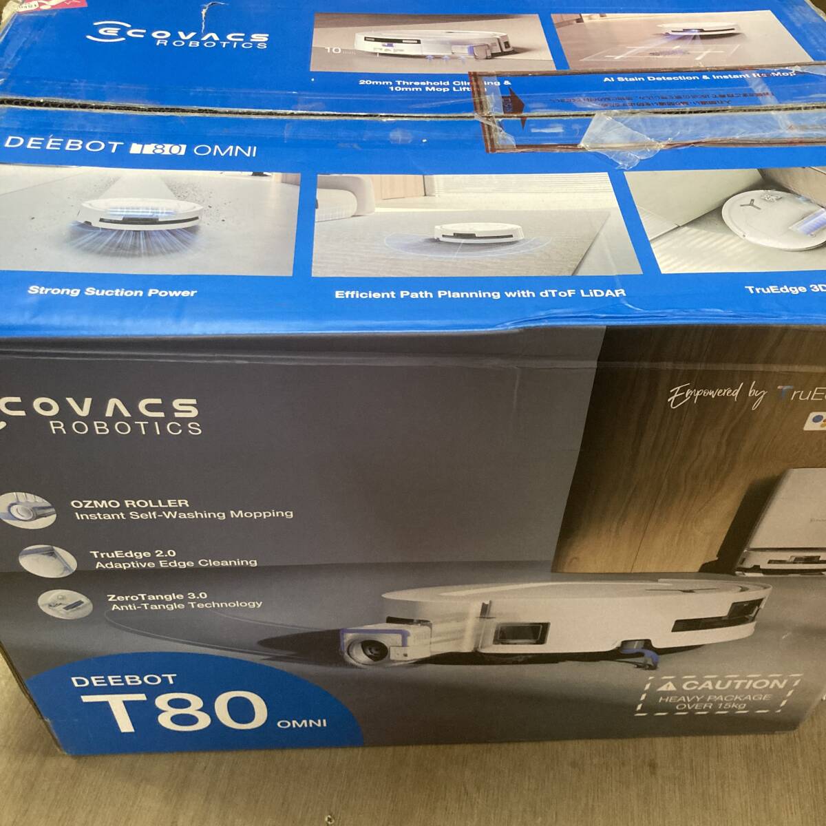 25年9月製 ECOVACS (エコバックス) DEEBOT T80 OMNI 吸引力18000Pa ロボット掃除機