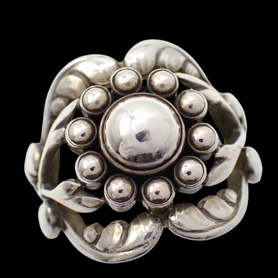 Georg Jensen ジョージジェンセン #10 ムーンライトブロッサム リング フラワー 925 12.5号 指輪 シルバー シルバーアクセサリー 花 4706