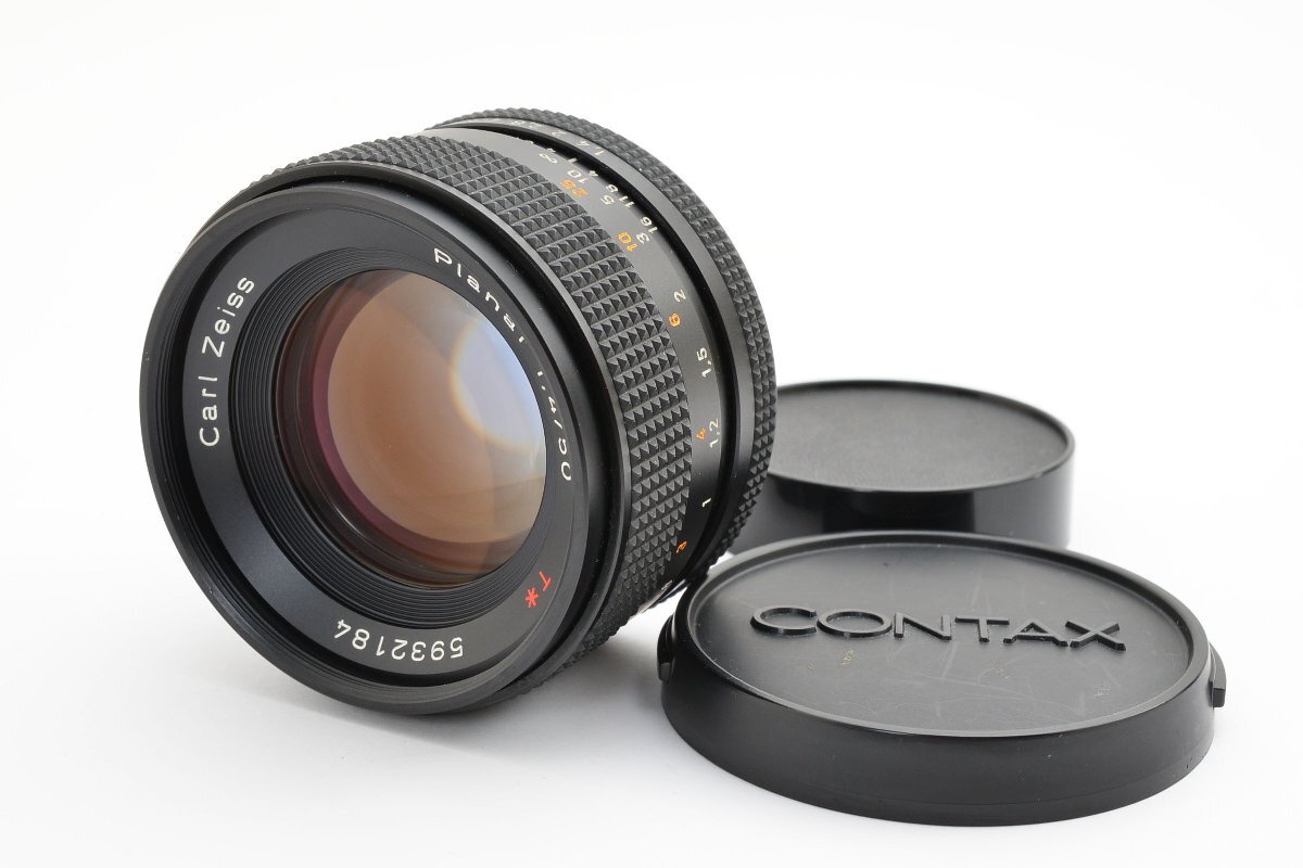 ◇◆ 極上美品 コンタックス Contax Carl Zeiss プラナー Planar T* 50mm f/1.4 AEJ 一眼レフ レンズ CYマウント 動作確認済 3380 ◆◇