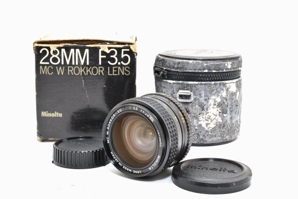 ★極上品★ ミノルタ MINOLTA MC W. ROKKOR-SG 28mm F3.5 MS B07 ★キャップ 元箱★ #3065 #1020 #B51