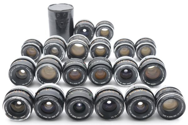 ★訳あり特上品★ キャノン CANON FD 50mm F1.8 S.S.C /FL 50mm F1.4 /NEW FD など ★20個まとめ★《単焦点レンズ》A54 #3113 #8020 #A42
