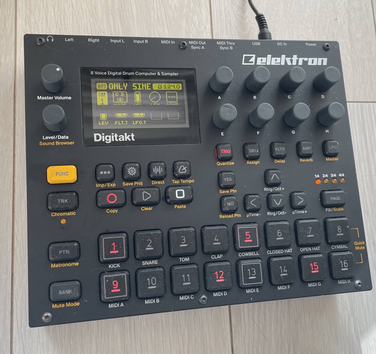 Elektron Digitakt サンプラー ドラムマシン エレクトロン デジタクト