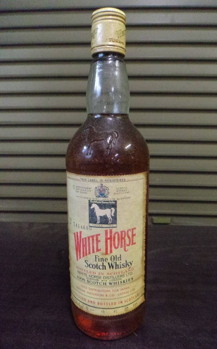 SY4316　未開栓　古酒　WHITE HORSE ホワイトホース　スコッチ　ウイスキー　760ml
