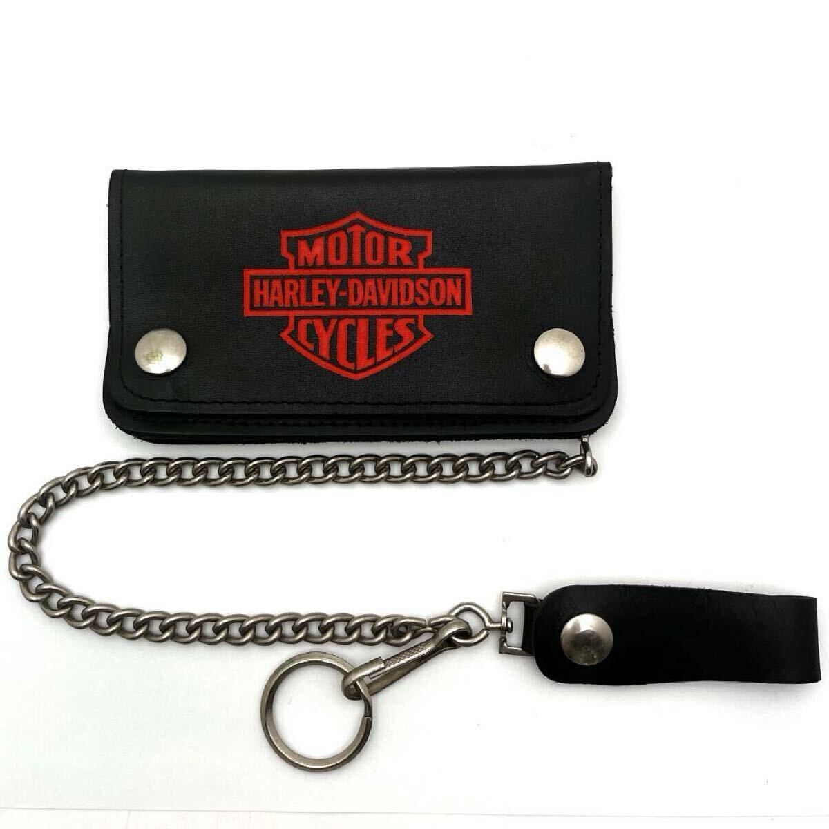 Dead Stock Harley-Davidson トラッカーウォレットチェーン/デッドストックハーレーダビッドソンレザー長財布70s80s90s70年代80年代90年代